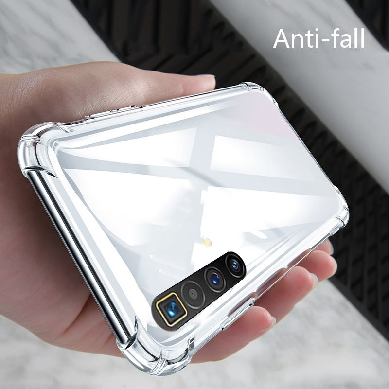 Sroof Casing For Realme X3 Couple Shockproof phone case Four Corner Anti Fall Skin Friendly Shell Soft Phone Back Cover