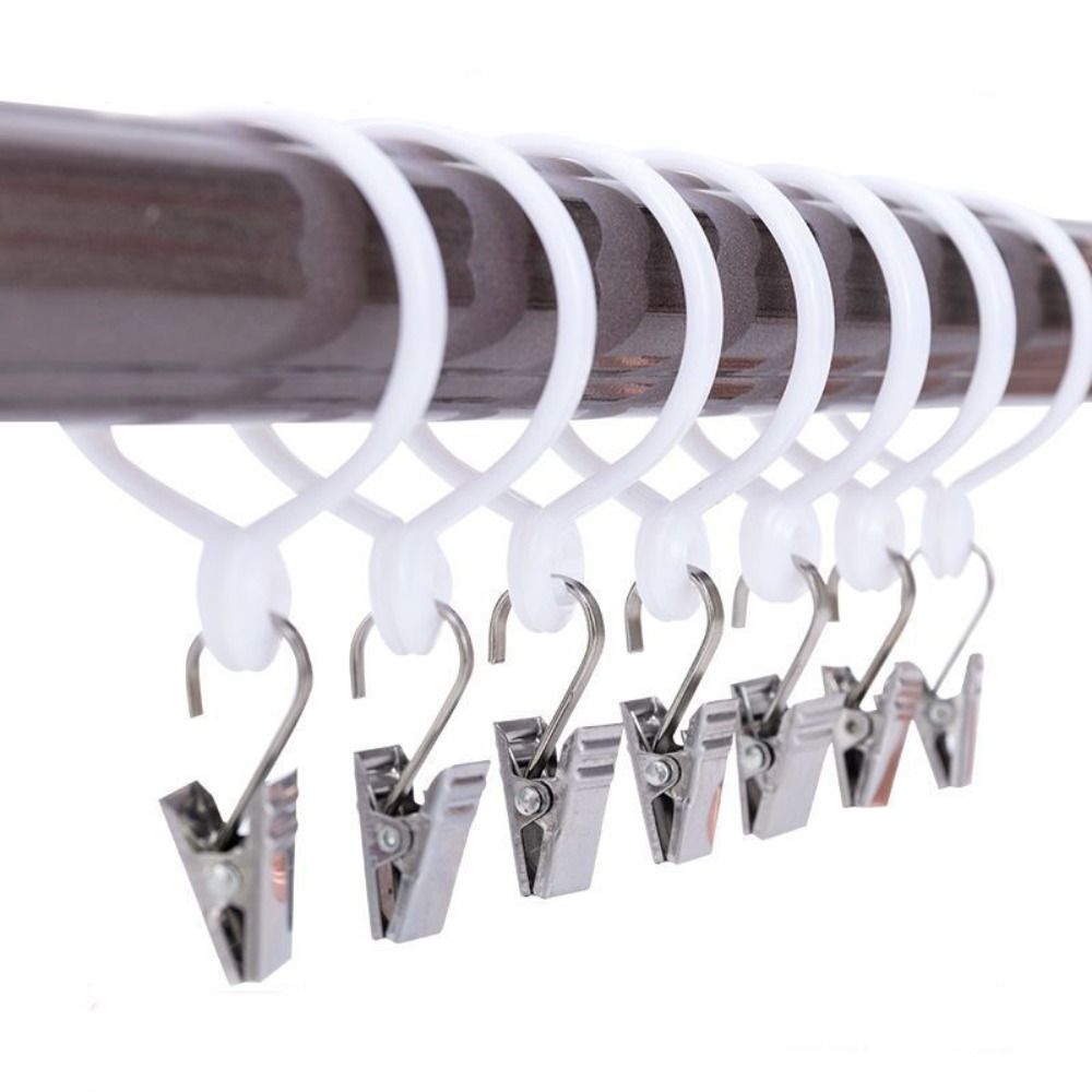 10PCS/Set High Quality Stainless Steel Curtain Clips Household Window Accessories Curtain Clamp Multifunctional Durable Drapery Hook