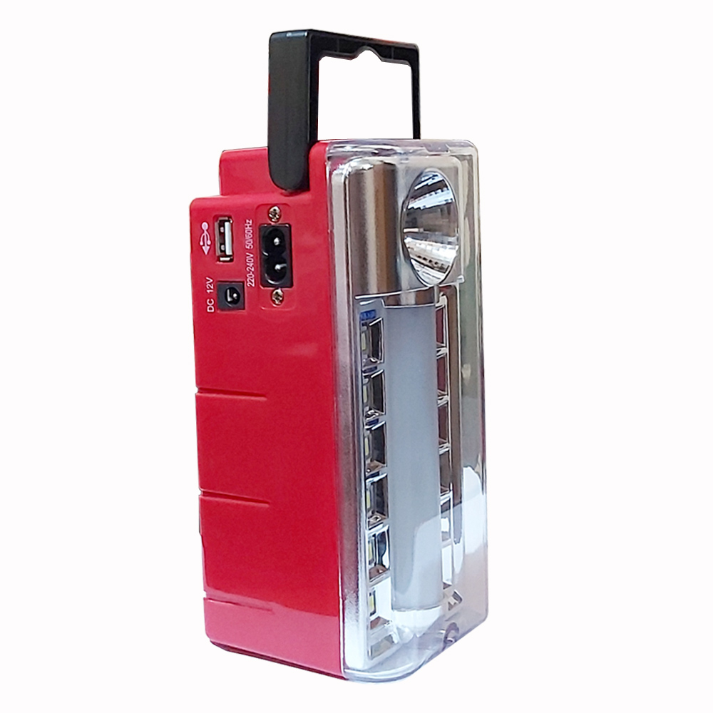 Hi-Bright Lantern With Solar And Rechargeable Emergency Light