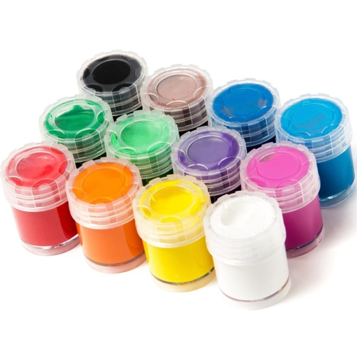 Multicolor Washable Tempera Poster Paints 12 Pcs Set