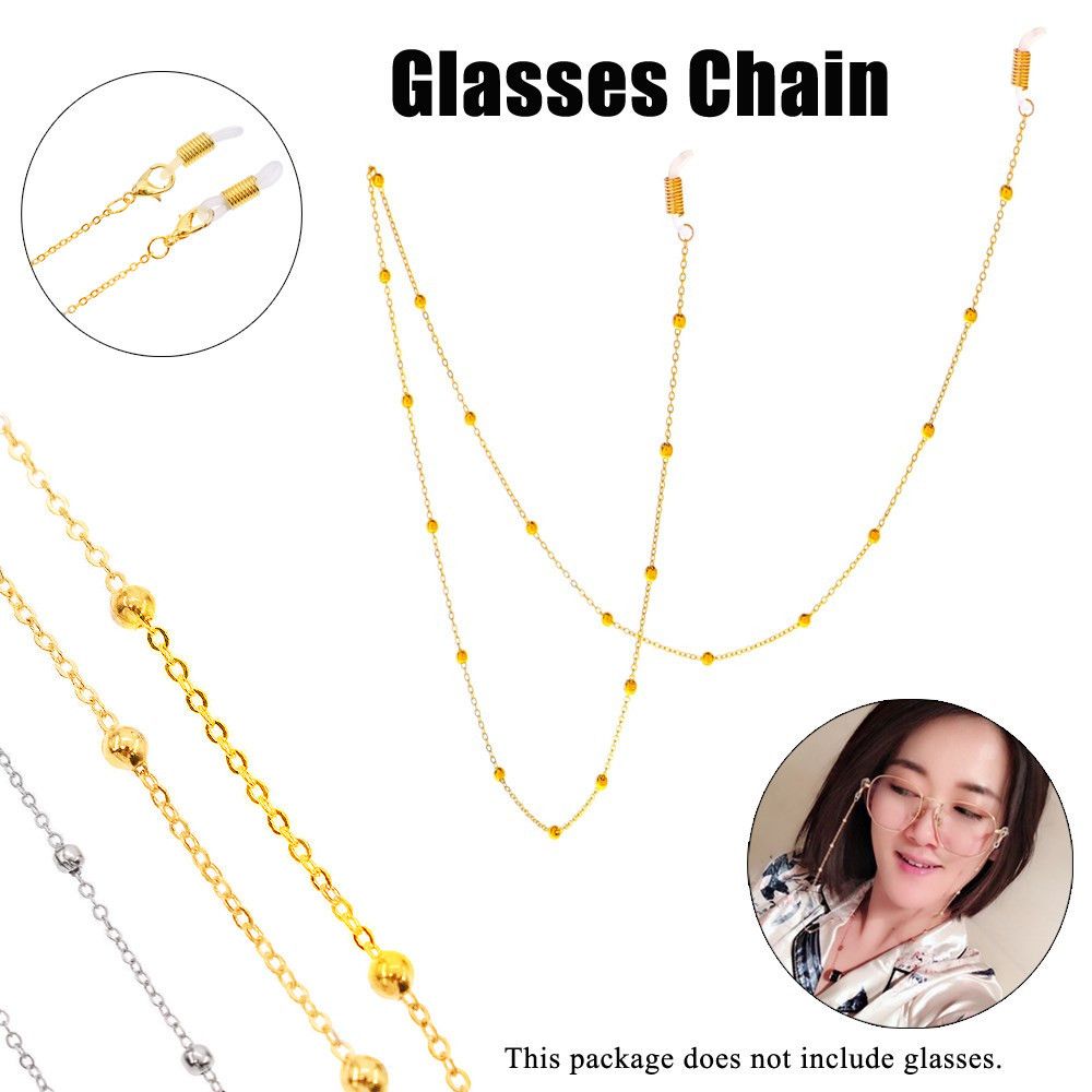 1PC Vintage Metal Beads Sunglasses Lanyards Eyewear Accessories Glasses Chain Spectacles Cord