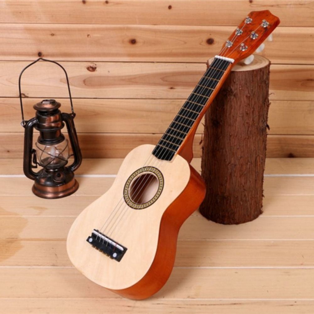 Fashion Solid Wood Children's Guitar Adjustable String Knob Classical Children's Instrument Toy Multi-color Durable Musical Instrument Toy Beginners