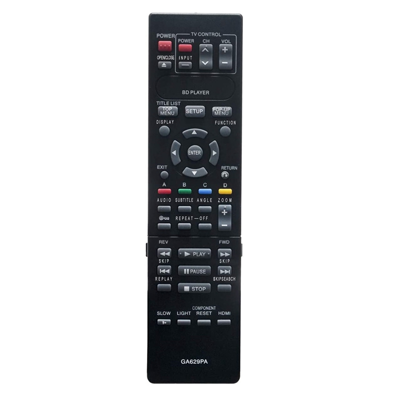 1 Piece GA629PA Remote Control Parts Accessories for Blu-Ray DVD Player BD-HP20U BD-HP20 BD-HP20X BDHP20U BDHP20 BDHP20X