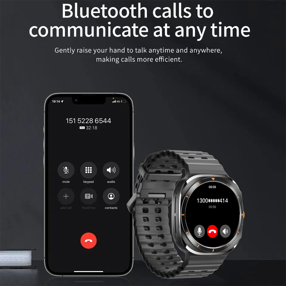 Linman KESHUYOU Smart Watch Watch 7 Men Women 1.5 HD AMOLED Voice Ca2025 New ll Message Reminder Sports Tracking Watch New Smart Watch 2025
