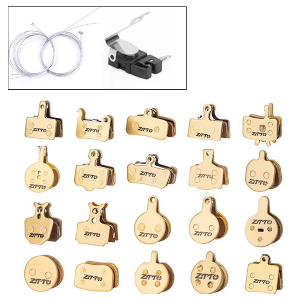 1 Pair New Wear-resistant Bicycle Full-metallic Brake Pads Multi Size Special Disc Brake Pads Mountain Bike Durable Copper Based