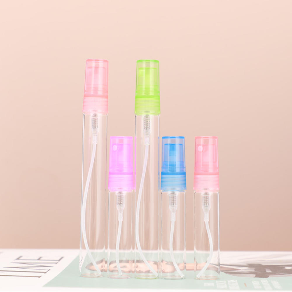 5ml 10ml High-End Perfume Sub Bottled Portable Sample Sub Bottled Glass Press Empty Bottle