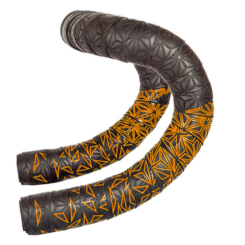 1Pair Anti-Slip Road Bike Handlebar Tape PU Shock Handle Bar Tape,C