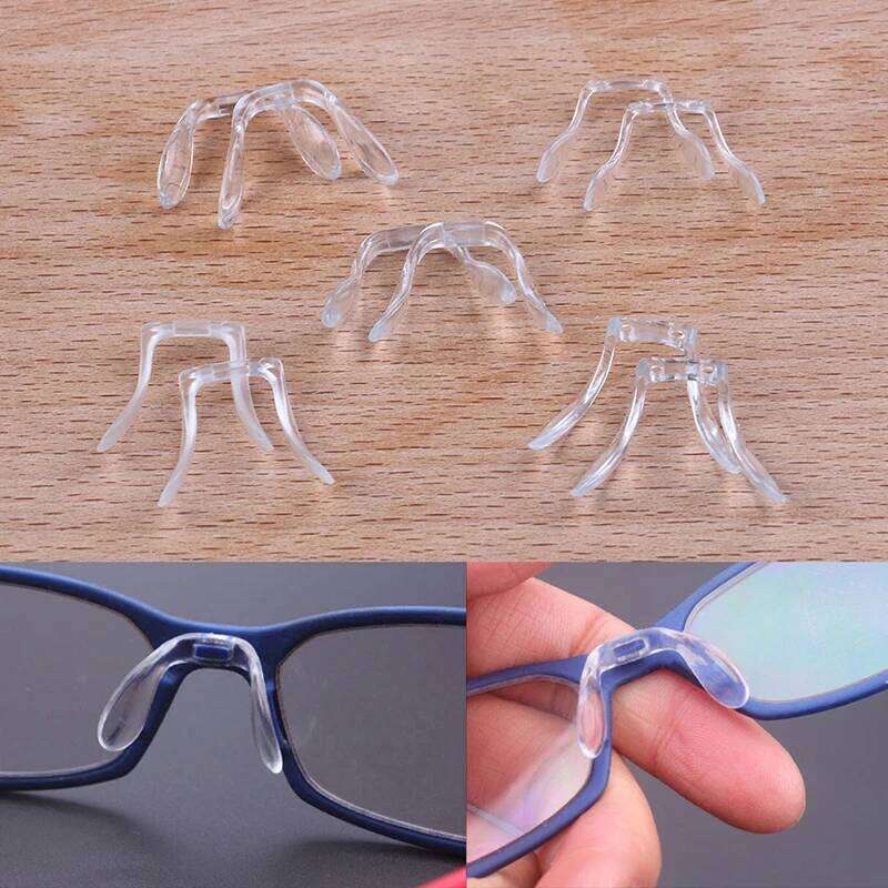 Multi Style Silicone Anti-Slip Nose Pads Eyeglass Sunglasses Stick On Pad Eye Glasses 2 Pcs U Shape