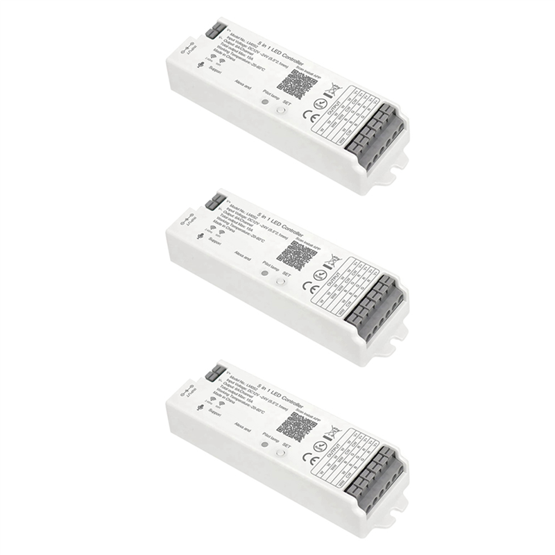JINMY 3X LM052 ZigBee 3.0 LED Strip Controller DC12-24V RGB CCT RGBW 5In1 Dimmable Compatible with Smart Life APP/