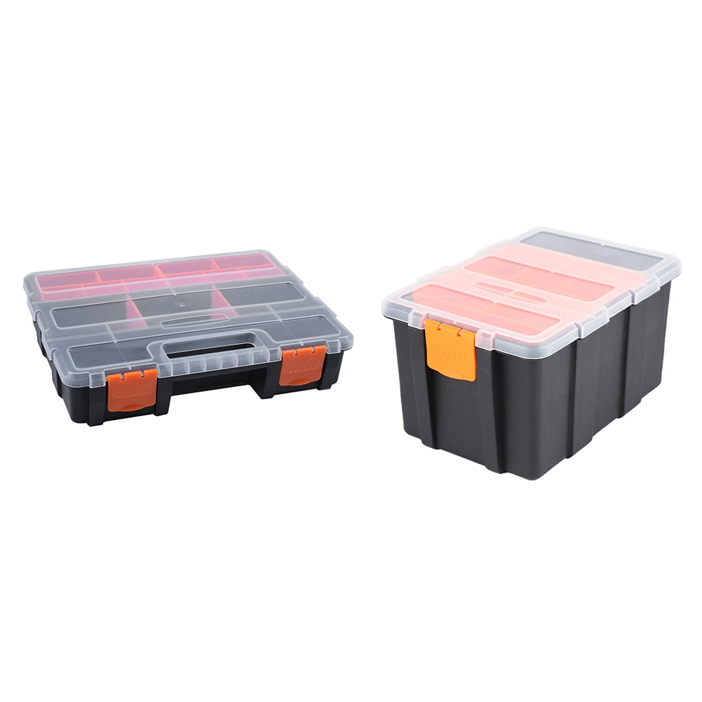 NCANRUI 2 Pcs Portable Plastic Tool Parts Box Electronic Component Box Material Box F-290 & F-156D