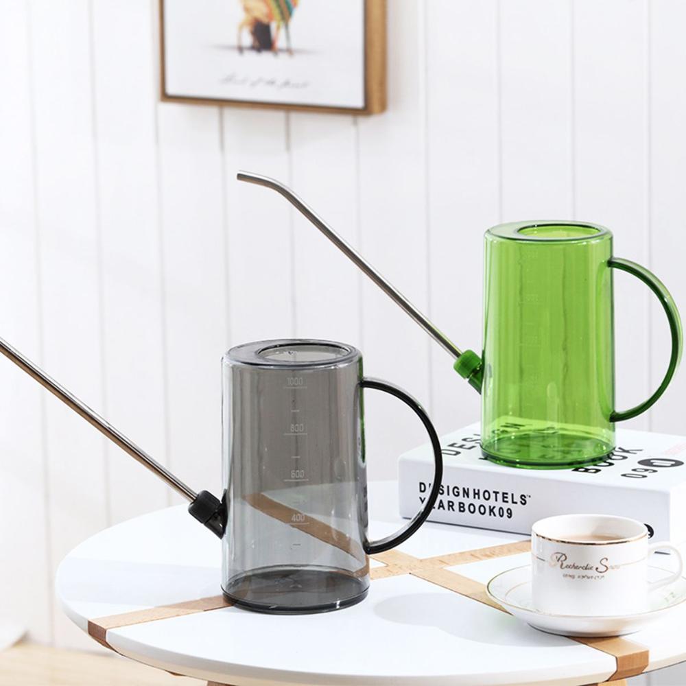 Transparent Household Stainless Steel Long Spout Kettle Patio Sprinkler Watering Can Spray Bottle Sprinkling Pot