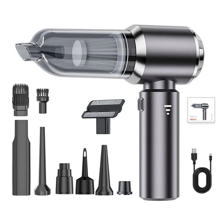 Car Vacuum Cleaner Strong Suction Cordless Wireless Cleaner 16000Pa Cordless 3 Speed Adjustable Brushless With Power Display Brushless Strong Power Display Handheld Blowing Suction Home Car Dual-Purpose