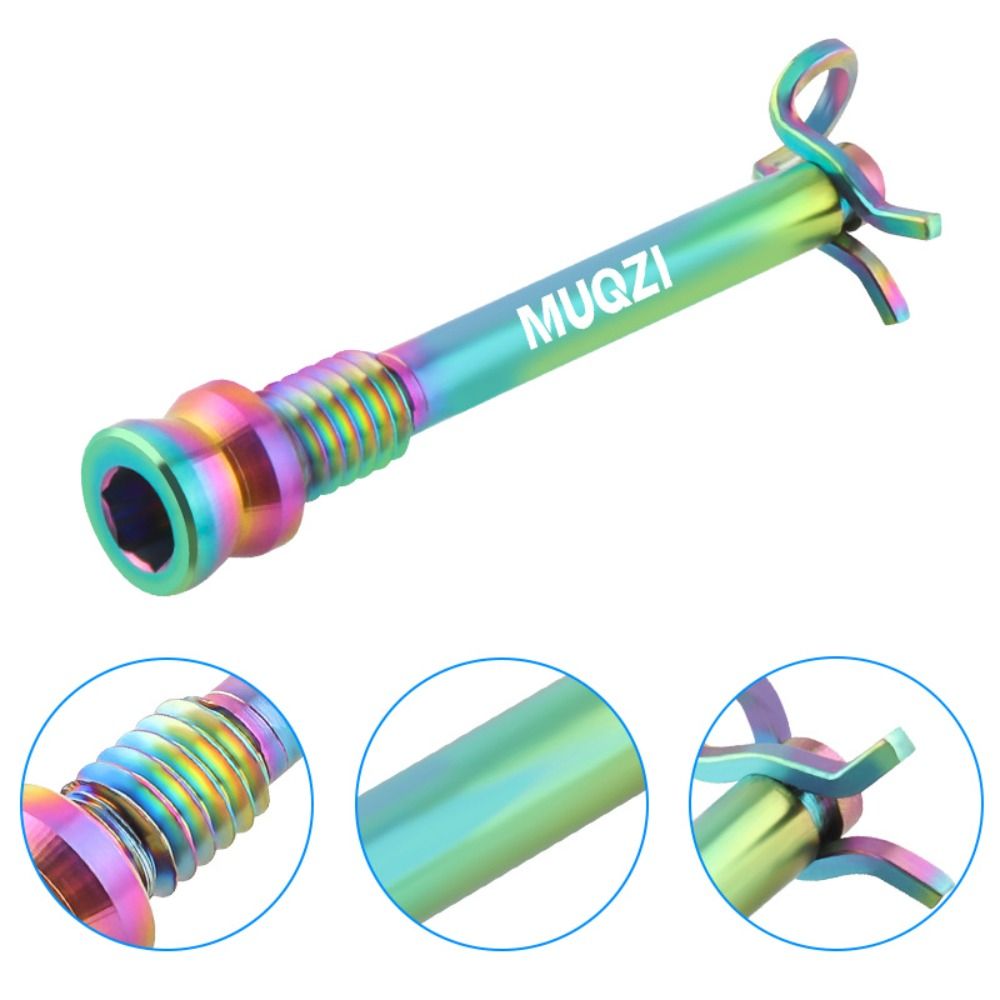 2PCS Premium Ti-Alloy Disc Brake Pad Bolts Lightweight Mounting Screws M4 Caliper Bolt Fixing Clip High-Strength Fixing Pin MTB