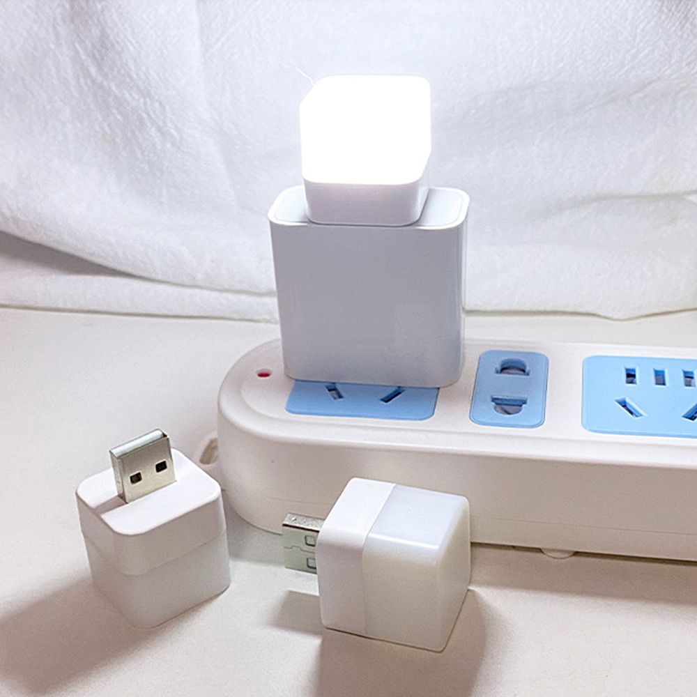 Mini Computer Eye Protection LED Night Light Mobile Power Charging Reading USB Plug Lamp
