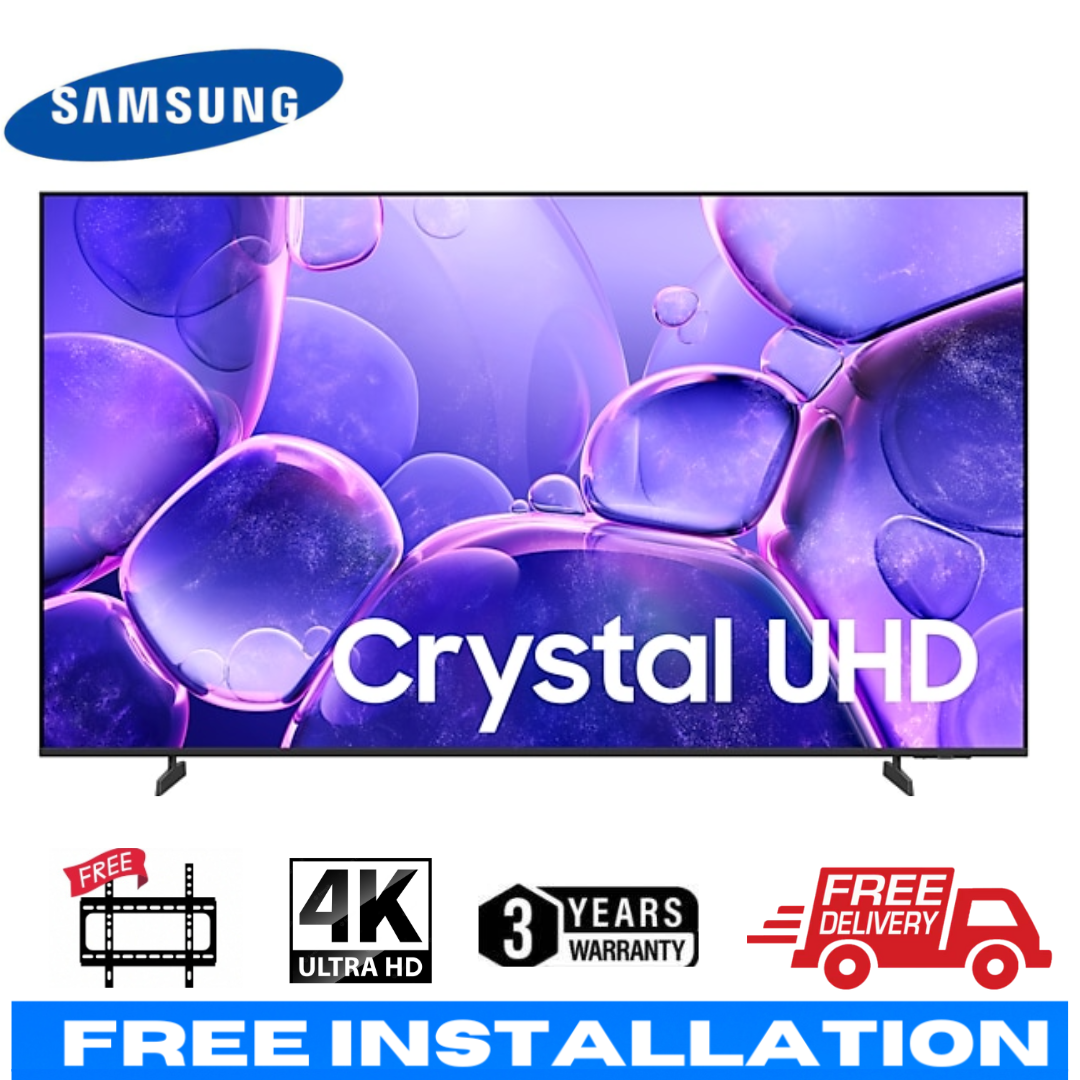 Samsung 65 inch Crystal 4K UHD Smart TV UA65U8500 With Modern, Slim Design, 4K quality, smooth smart performance, and 3 years of full warranty.