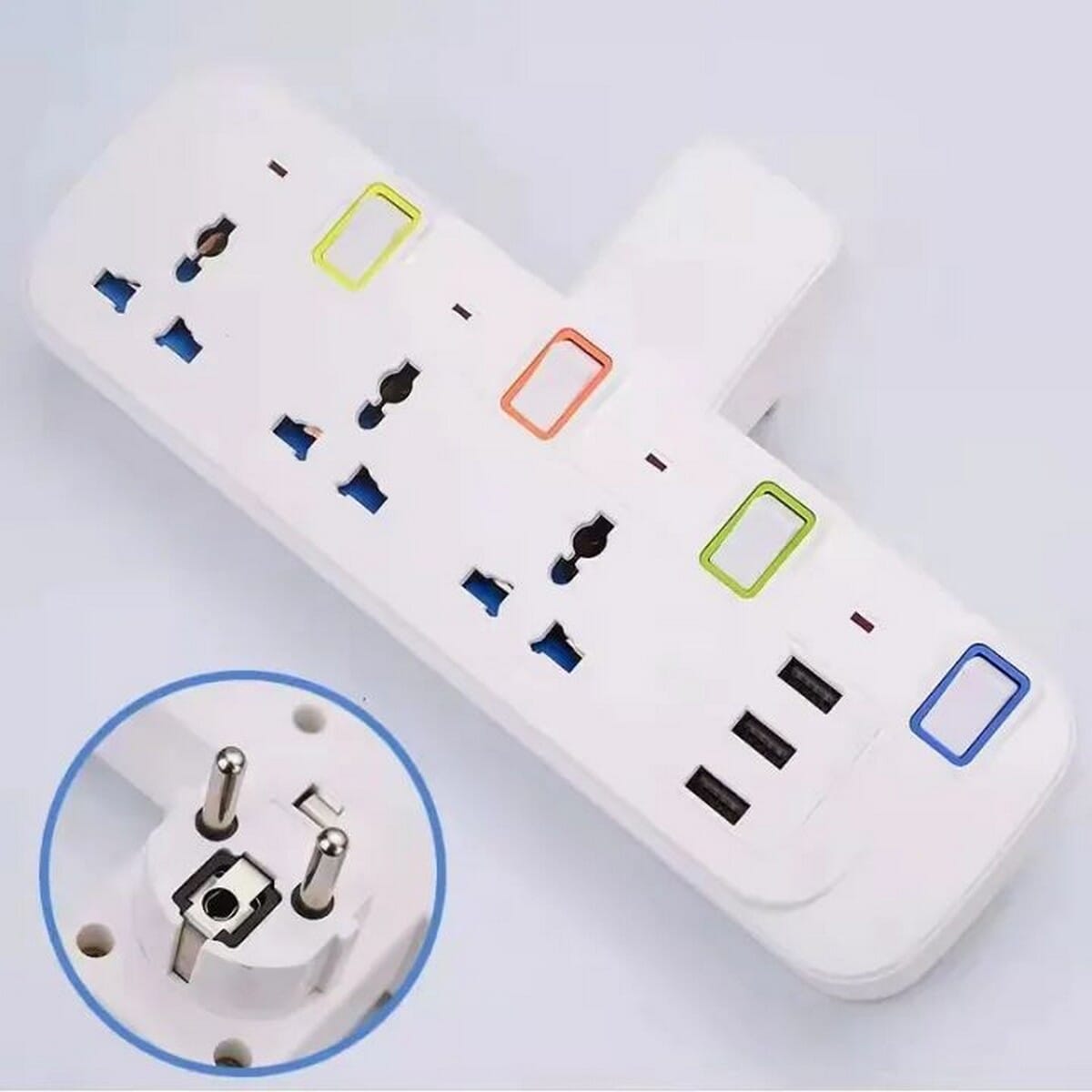 3U Model Z4 Socket Converter Multi-Functional Smart Power Strip Multi-Plug USB Wireless