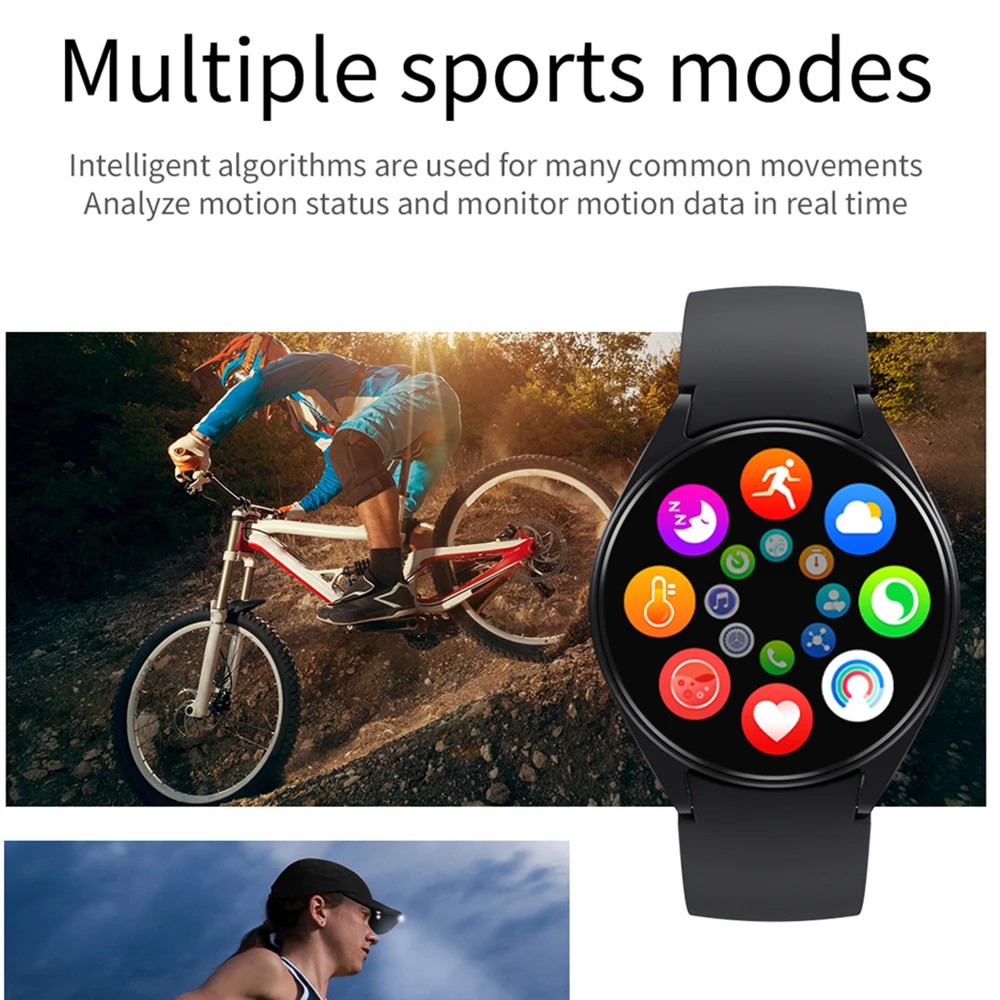 Linman Watch 6 Business Smartwatch Men 1.32 Inch 128*160 Bluetooth Call2025 Health Monitoring Alarm Clock Fashion Watch Women Multifunction
