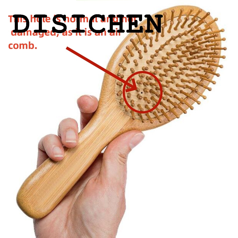 DISICHEN Luxury 1PC Wood Comb Professional Healthy Paddle Cushion Hair Loss Massage Brush Hairbrush Comb Scalp Hair Care Healthy Bamboo Comb