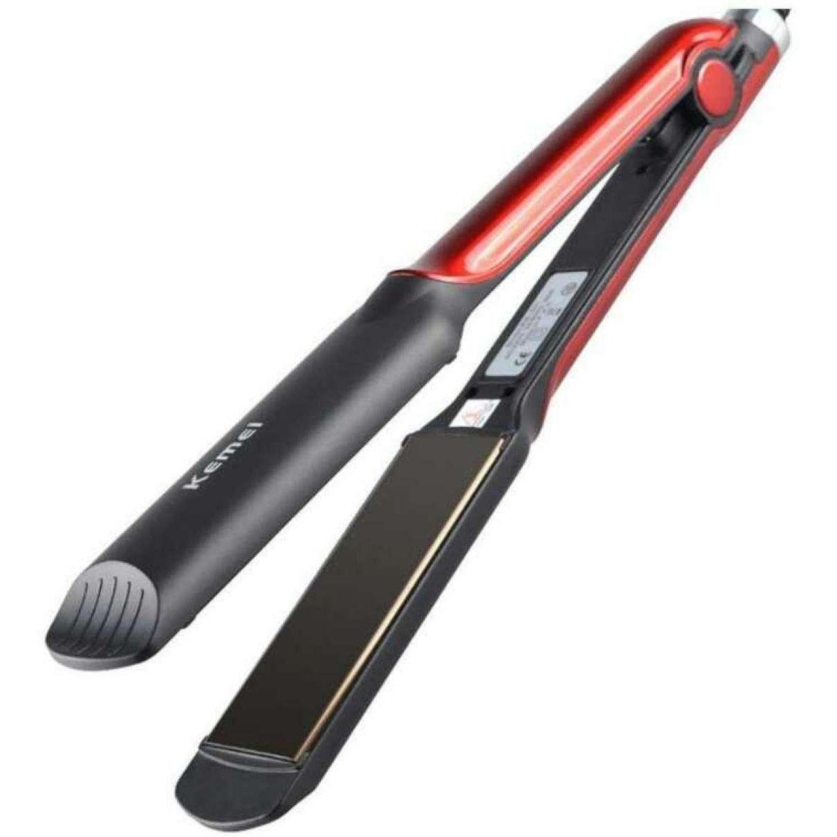 Red Kemei Km-531 Hair Straightener, For Professional, 220V By Godam Online