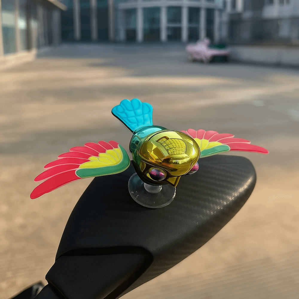 Shaking Accessories Shaking Wings Design Motorcycle Rearview Mirror Decoration Bird Shape Decorative Accessories Helmet Decoration Motion Decoration Wind Activated Birds Accessories Car Decoration