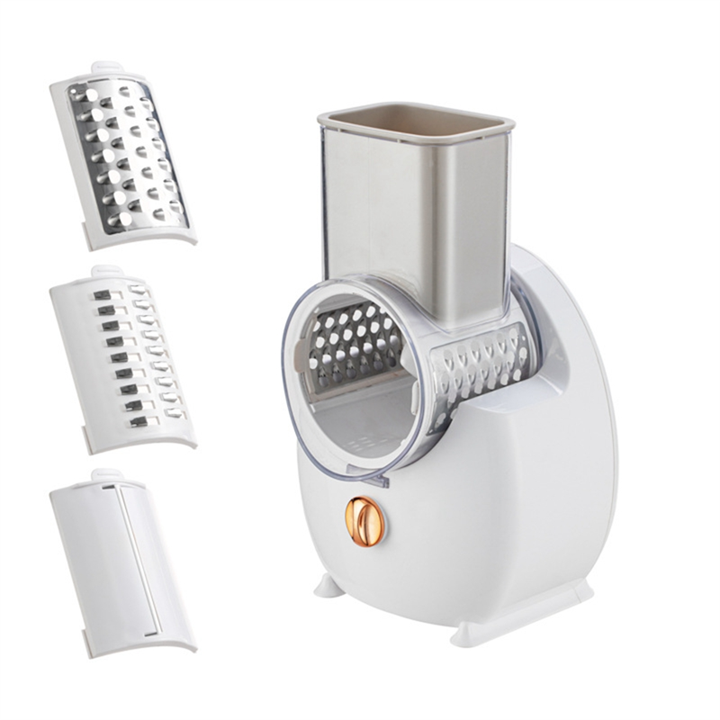 JAERBEE Electric Cheese Grater Detachable Electric Salad Maker for Home Kitchen Vegetable Slicer for Potato Cheeses and Nuts