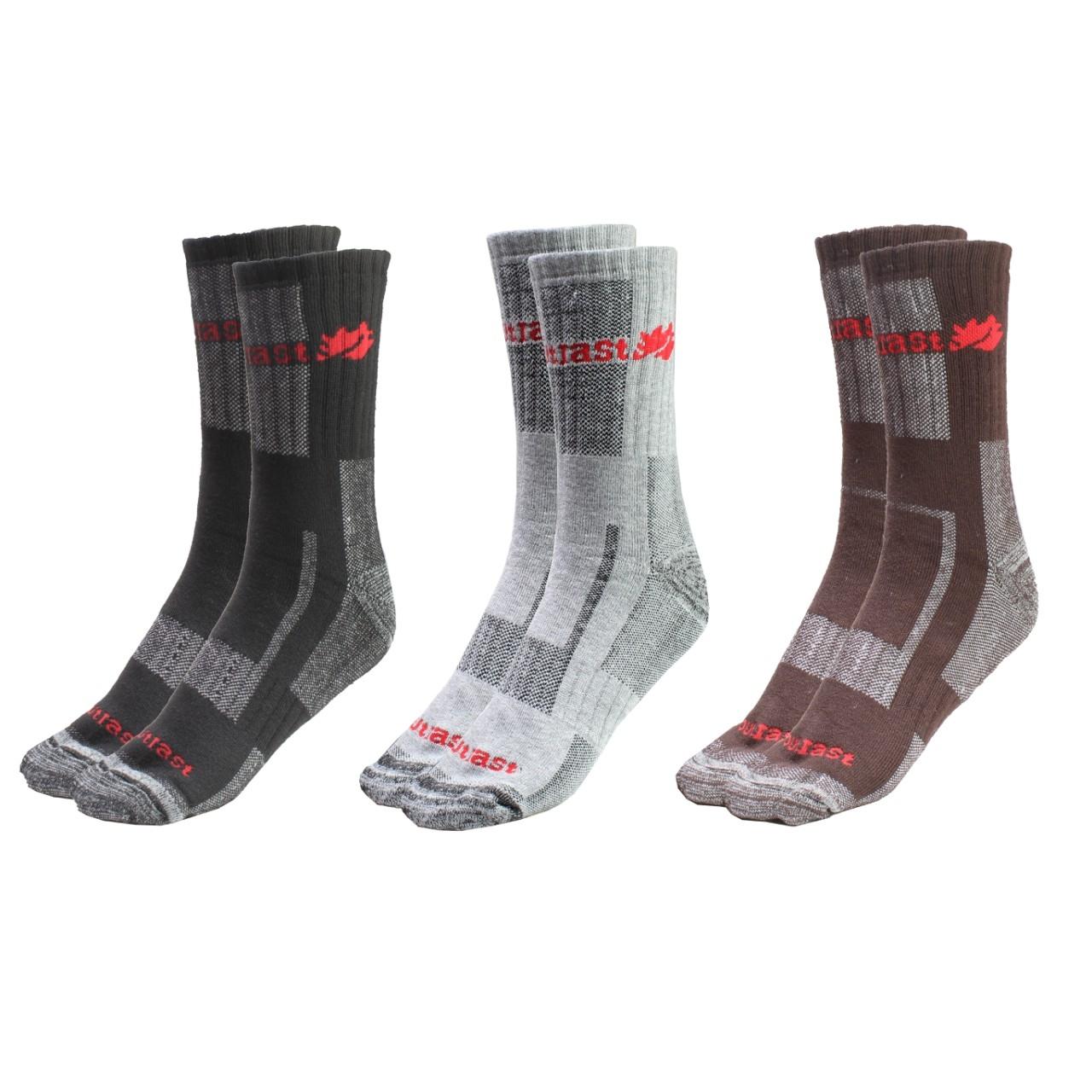 Pack Of 3 Winter Thick Full Length Outiast Trekking Socks