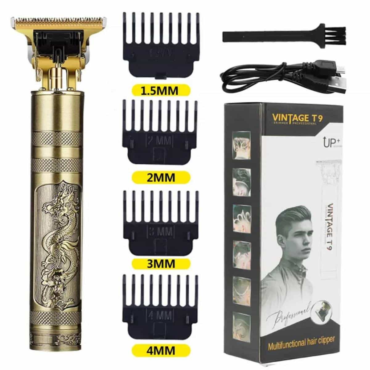 Vintage T9 Professional Dragon Design Trimmer For Men