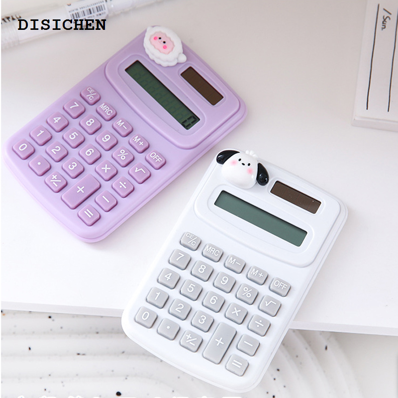 DISICHEN 1~8PCS Cartoon Cute Bear Calculator Korean Fashion Mini Portable Small Pupil Computer Office Electronics Supplies