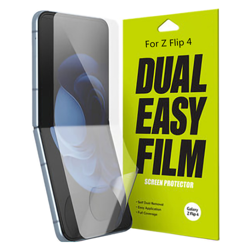 Wenefang Samsung Galaxy Zflip4 का लागि 5 in 1 Front Back Hydrogel Film Samsung Galaxy Zflip4 का लागि स्क्र्याच-प्रतिरोधी स्क्रिन प्रोटेक्टर कभरहरू