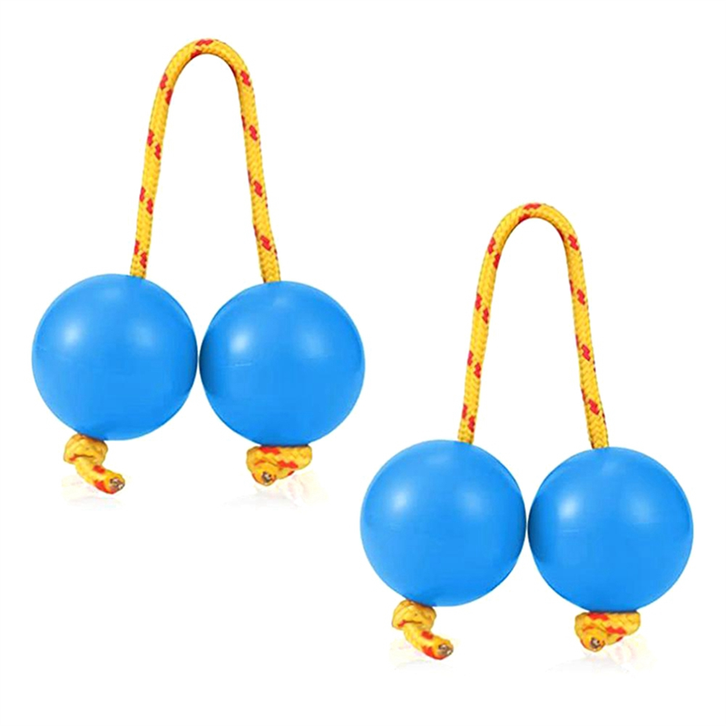 1 Pairs Sand Egg Rhythmic Ball Instrument African Asalato Shaker Rhythmic Balls Blue