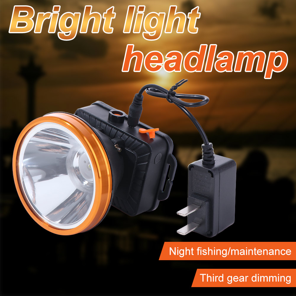 Portable Ultra Bright LED Headlights Wearable High Power Fishing Head Lamp Waterproof Head-mounted Camping Light Outdoor