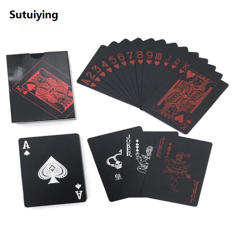 Sutuiying 1pc Playing cards Wear resistant and durable PVC Waterproof Home Fifty percent discount gatherings Leisure games Card Entertainment Desktop games