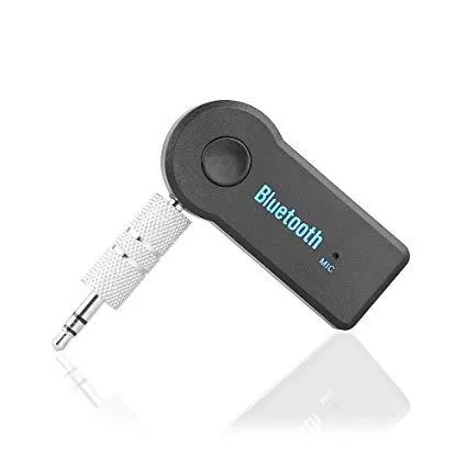 Car Bluetooth Device with Audio Receiver, 3.5mm Connector, Adapter Dongle, Transmitter (Black)