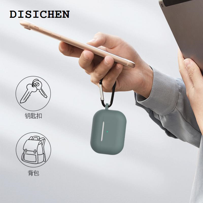 DISICHEN Luxury Origin Soft Silicone For Apple AirPods Pro Protective Case Bluetooth Wireless Earphon Cover For Air Pods Pro Protective Box Case