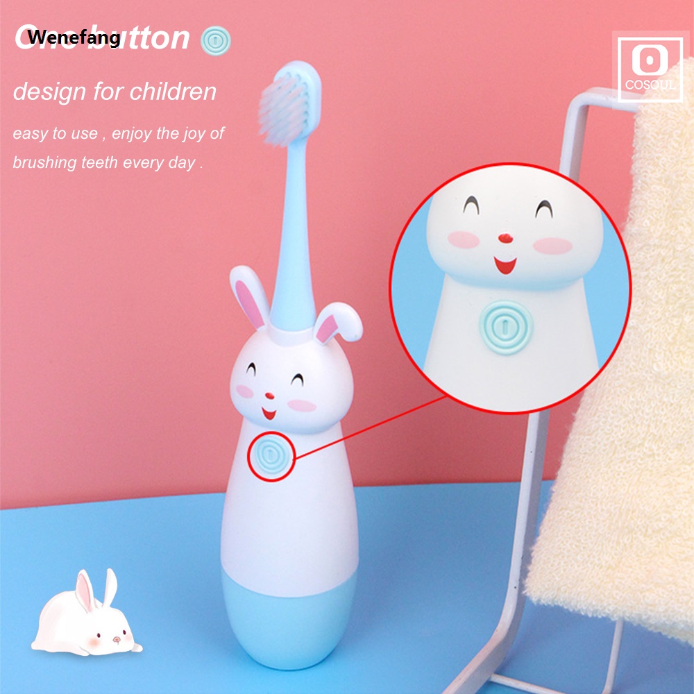 Wenefang Children Electric Toothbrush Soft Bristles Professional Child Toothbrush Teeth Care