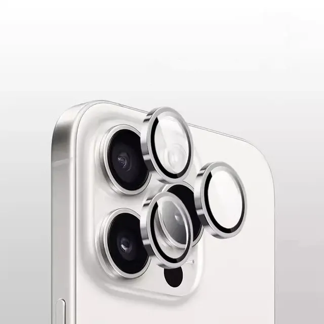 Camera Metal Ring Glass For iPhone 15 Pro Max 15Pro Back Lens Cap Covers Original Color Bles Online DZ-28B-18