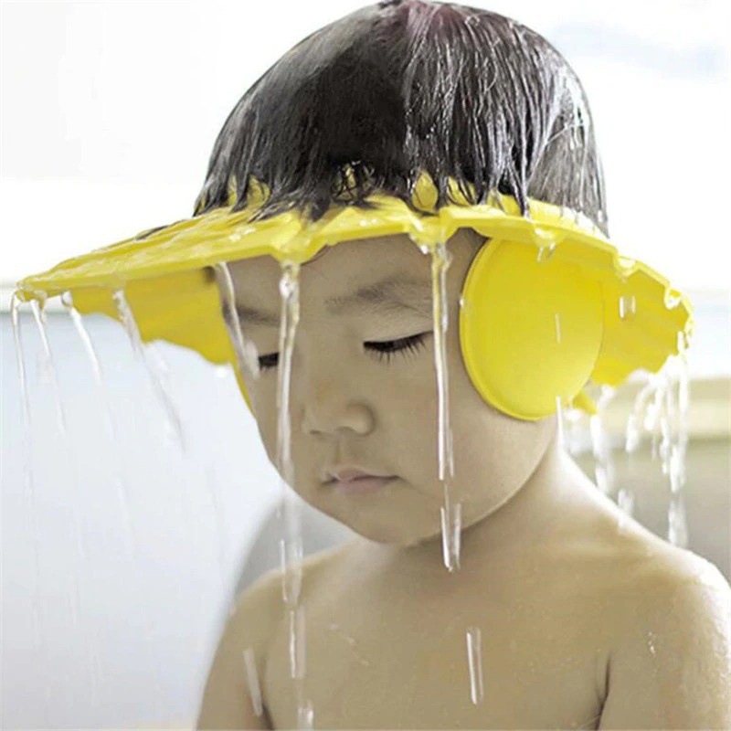 Mumlove Baby Shower Cap, Adjustable Bathing Cap For Kids And Toddlers, Shampoo Shield Hat To Keep Water Out Of Eyes And Ears