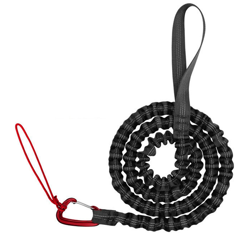 1 PCS Traction RopeOutdoor RidingParental Tension Rope Bicycle Tow Rope Black Color