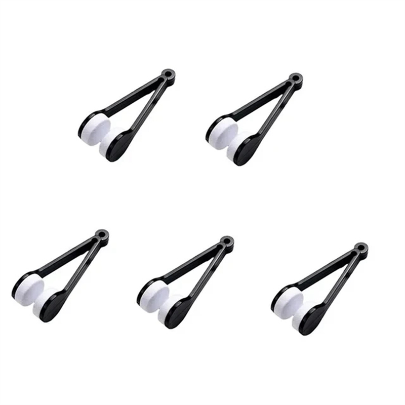 OYPFXMI New Double-Sided Glasses Brush, Soft Microfiber Glasses Cleaner, Glasses Cleaning Brush, Wiping Tool Black