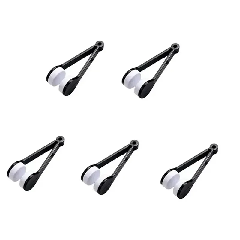 OYPFXMI New Double-Sided Glasses Brush, Soft Microfiber Glasses Cleaner, Glasses Cleaning Brush, Wiping Tool Black