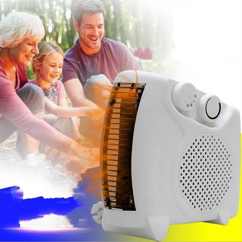 Electric Portable Fan Heater With 2 Heat Settings And Cool Air Setting