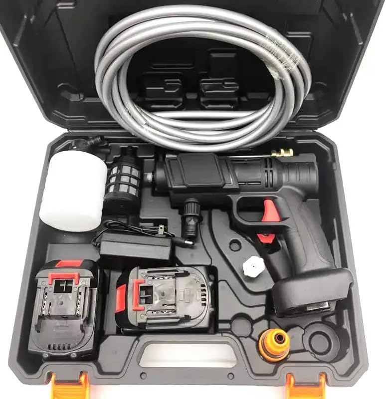 High Pressure Car Washer Water Gun Set Garden Cleaning Jet Car Washing Machine (Double Battery)