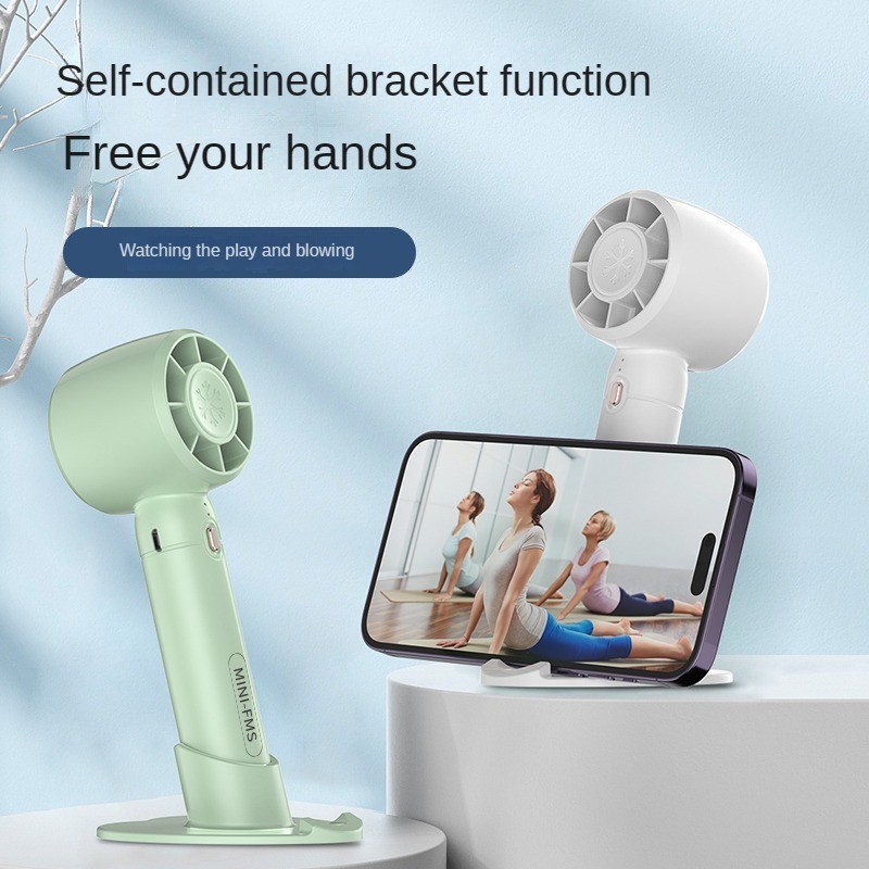 S-39 Mini USB Rechargeable Handheld & Desktop Fan - Portable Travel Cooling Fan with 2000mAh Battery