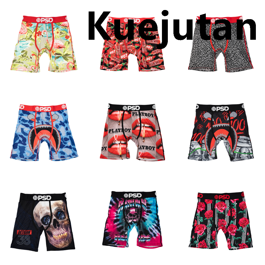 Linman Kuejutan2025 New 1Pcs Men Underwear Boxers Men's Panties Lingerie BrePortable athable Printed Male Underpants Plus Size Man Boxer Briefs Mens Trunks