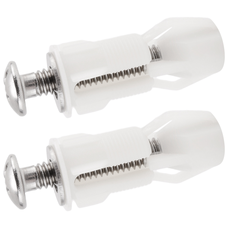 NAMUNY Toilet Seat Screws and Toilet Lid Screws Stainless Steel Top Fixing Hinges Screws, for Toilet Seat Replacement Parts