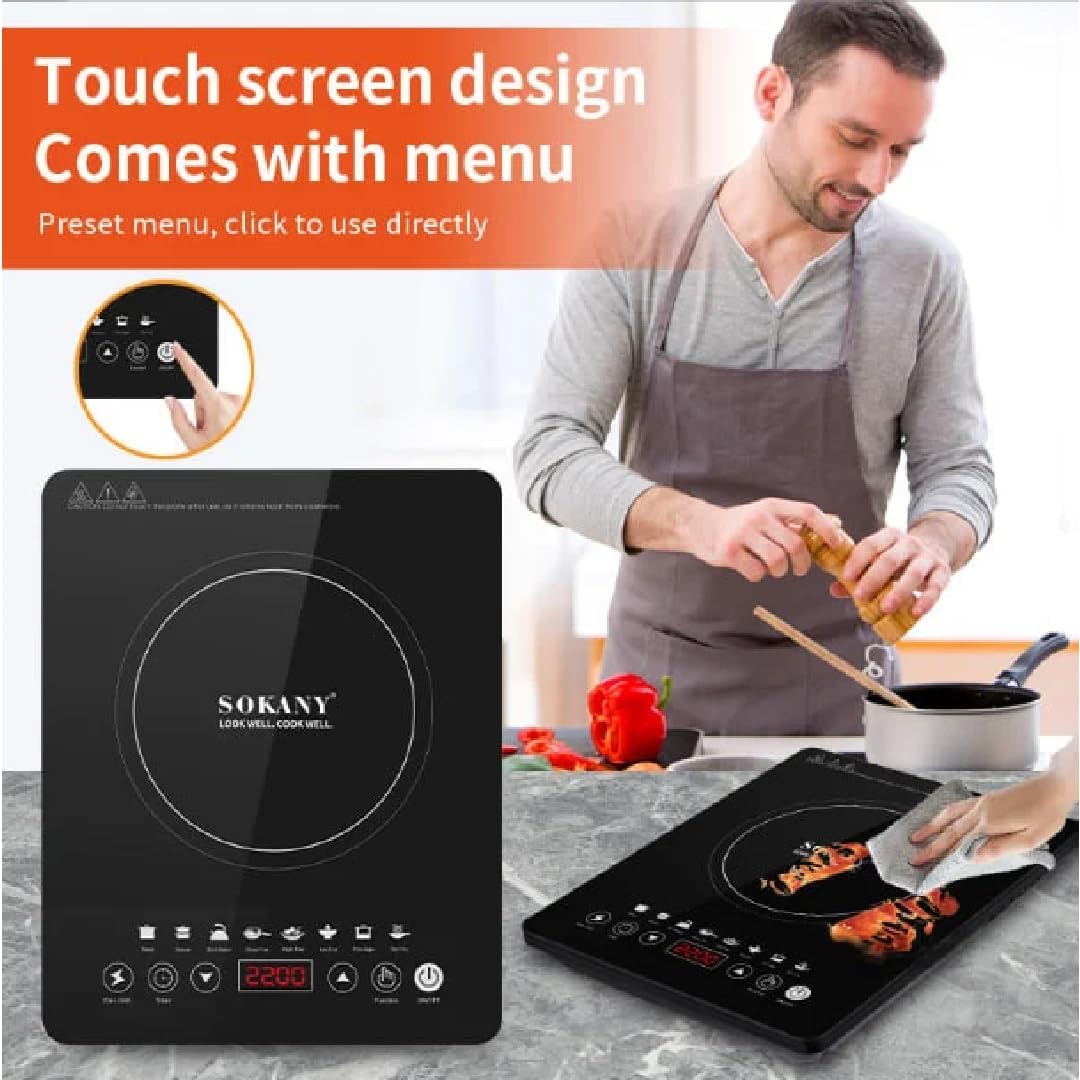 Sokany 2200W High quality Durable Electric Induction Cooker| 1year warranty