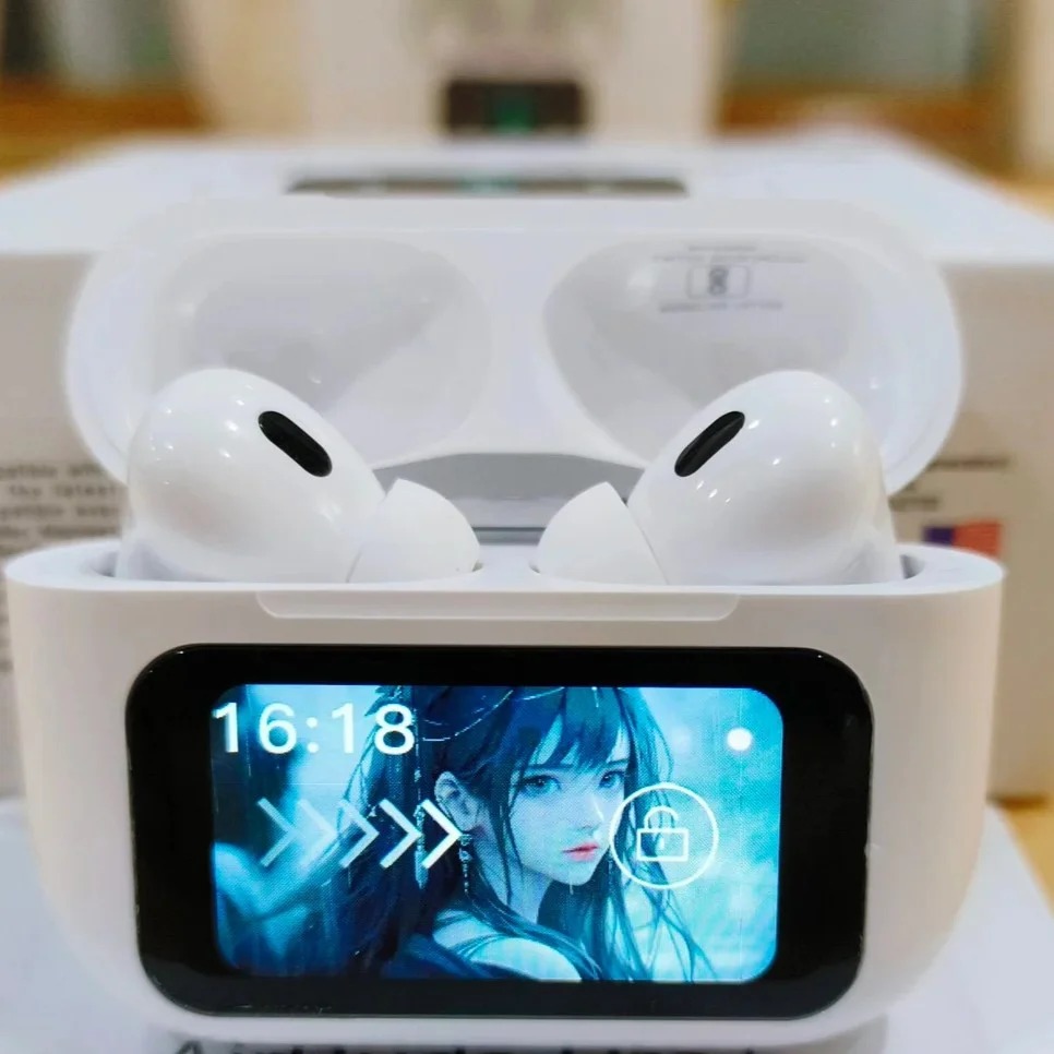 Bizzy A9 pro/ Pro/ airpods Touch Screen ANC Wireless Earbuds Headset TWS Noise Cancelling Earbud Bluetooth Headphone 5.4 Support APP Long Battery life orignal airpods pro