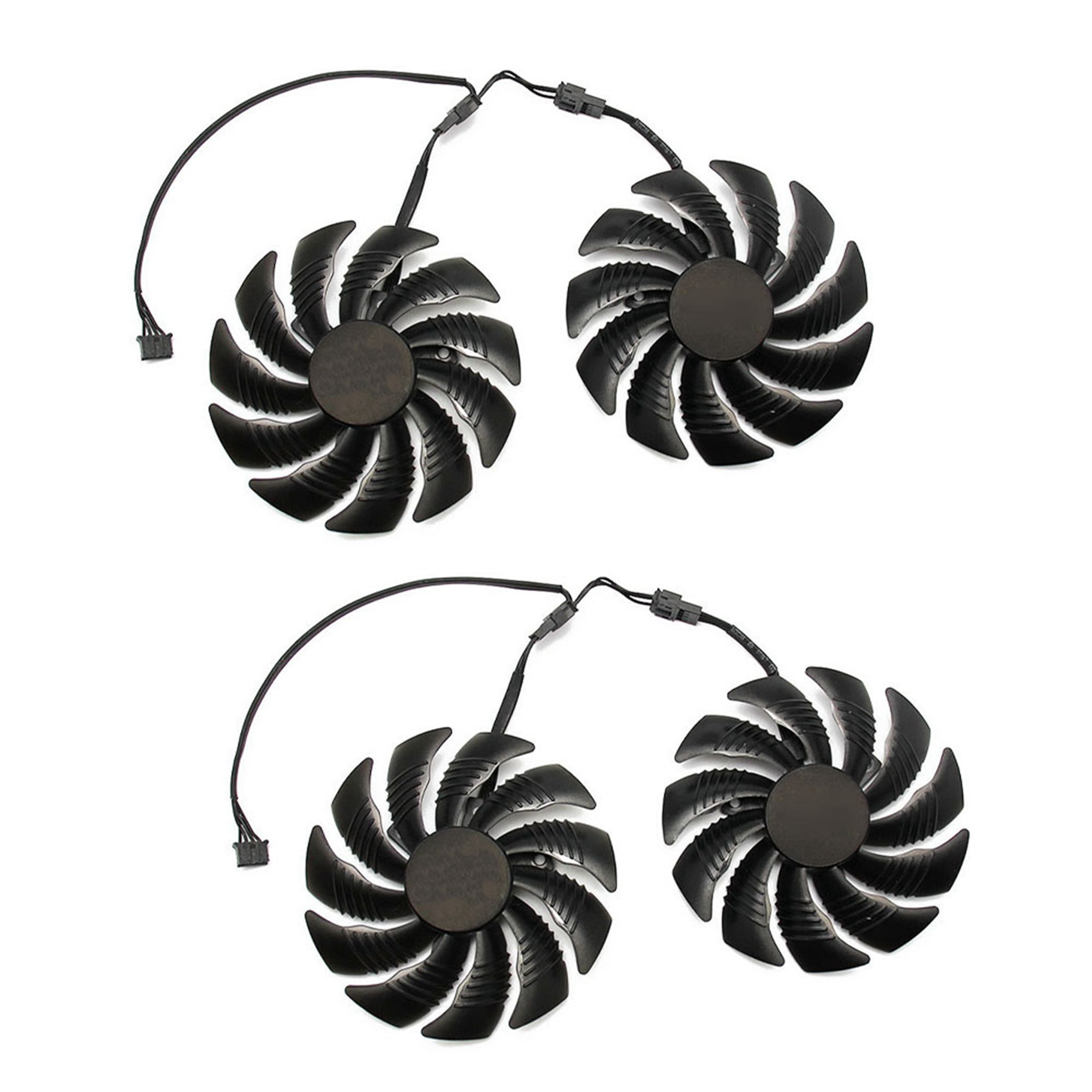 4pcs 88mm GPU Cooler Graphics Card Fan for REDEON AORUS RX580/570 GV-RX570 AORUS GV-RX580AORUS