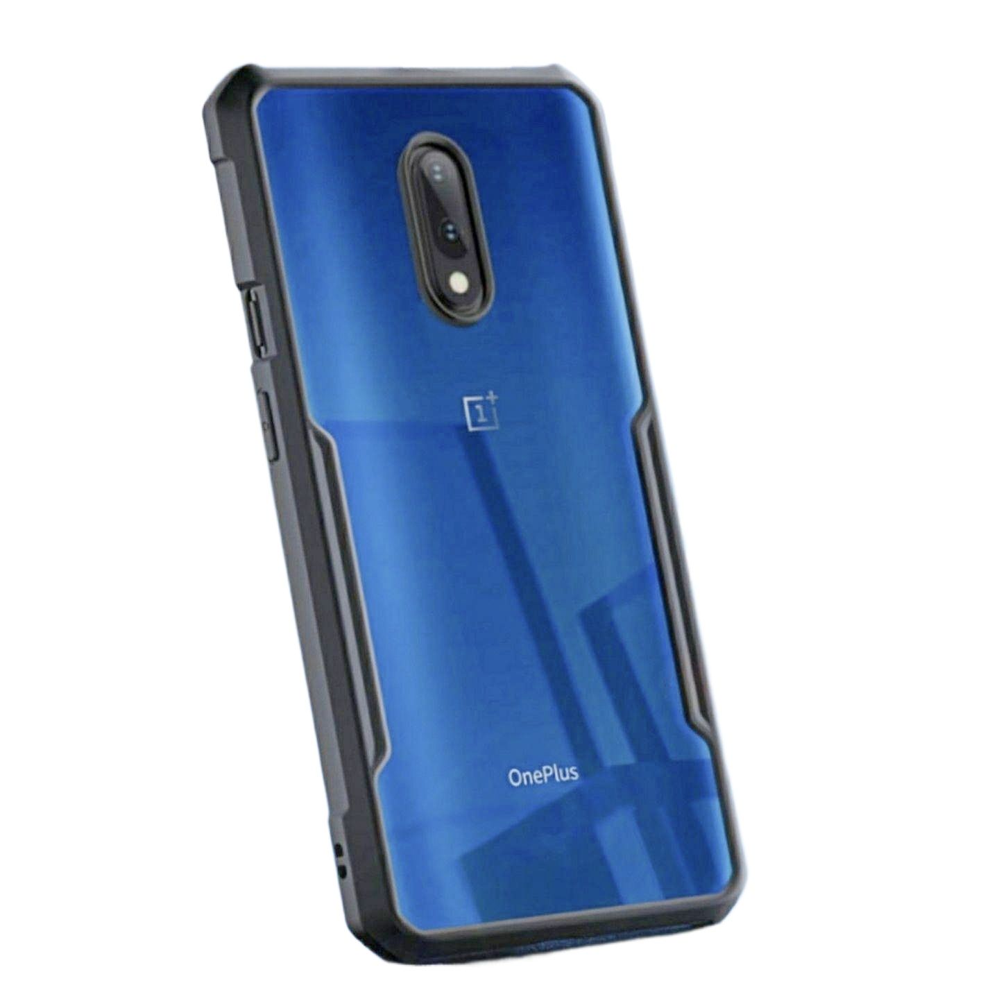 Non Yellowing Case OnePlus 6T /OnePlus 7 (Same Size) Clear Transparent Bumper Soft Cover