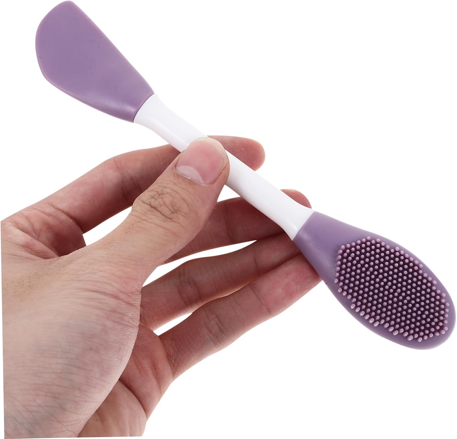 Silicone Facial Mask Brush Modeling Mask Brush Exfoliating Face Mask Brush Purple Silica Gel Silicone Brush Miss Dual Use